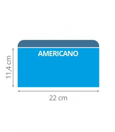 Americano sin ventana (11,5 x 22 cm)